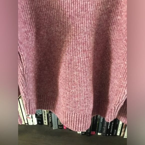 NWOT Ted Baker Oversized Cchloe Pink Chunky Wool Funnel Neck Sweater 2 (S ) - Picture 14 of 16